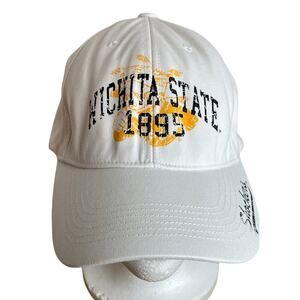 Wichita State Shockers Baseball Cap Adjustable Back White Yellow
